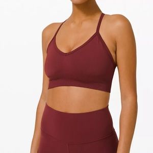 Lululemon Ebb To Street Bra * Red Merlot